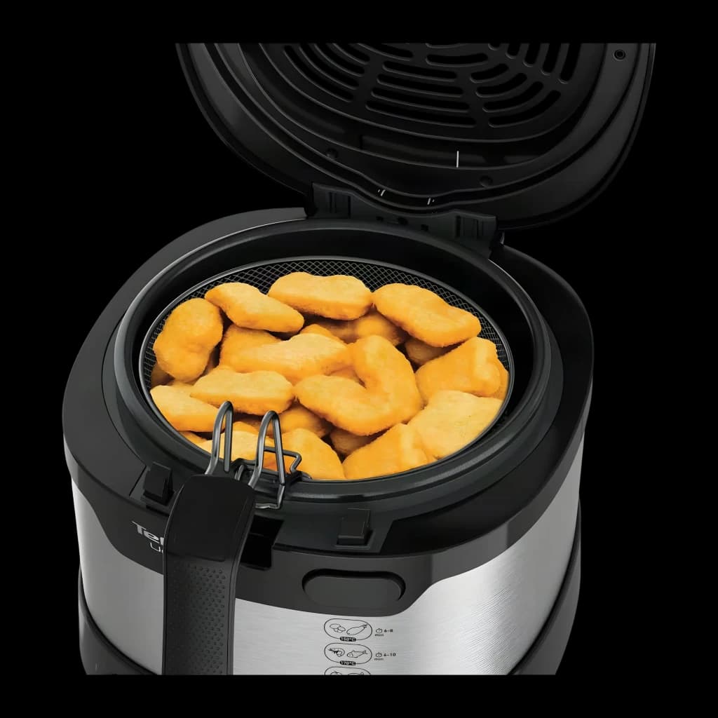 Tefal Freidora Uno FF215D Acero inoxidable/Negro - temperatura regulable de 150 °C a 190 °C | permite ajustar el calor