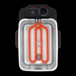 Tefal Freidora Oleoclean Pro FR8040 Inox & Design negro, acero inoxidable - potencia = 2300 W | suficiente para alcanzar y
