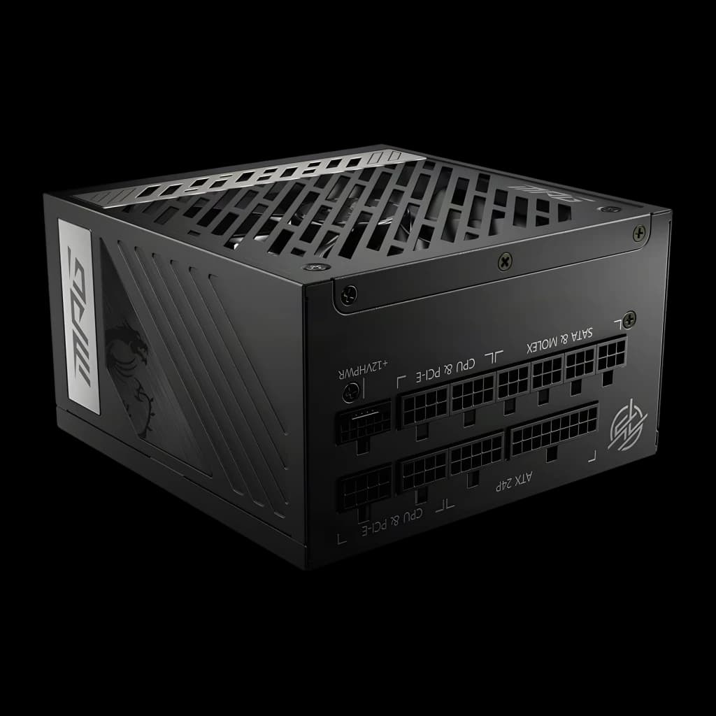 MSI Fuente de alimentación MPG A850G PCIe5 850W 80 Plus Gold Full Modular - vista principal