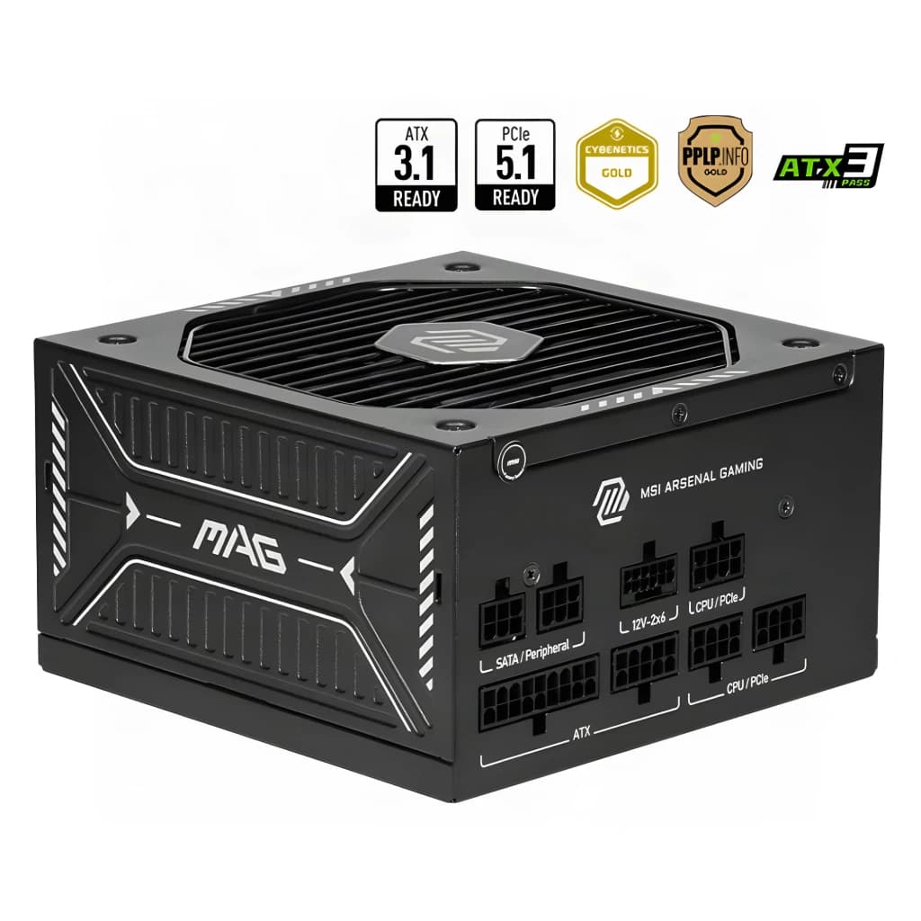 MSI Fuente de alimentación MAG A750BN 750 W 80 Plus Bronze PCIe 5.0 castanho - detalhe 5