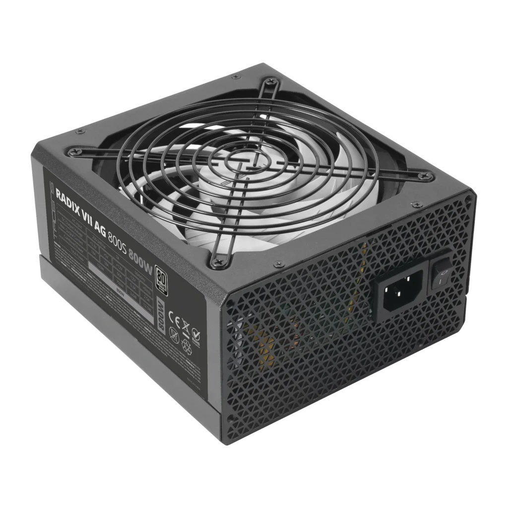 Tacens Fuente de alimentación Radix VII AG 800S 800W 80Plus Silver Negro - conectores PCIe (6+2 pin) = 2 | permite conectar