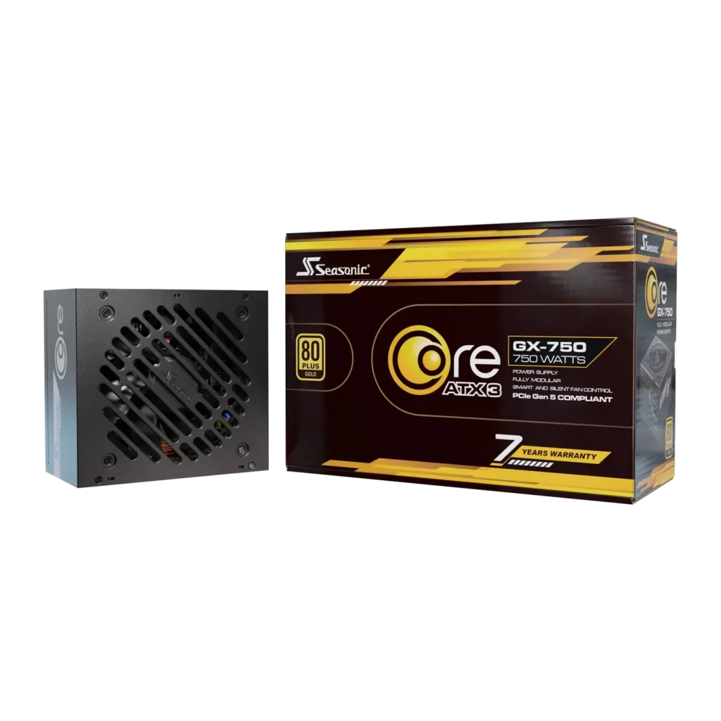 Seasonic Fuente de alimentación Core GX 750W V2 ATX 3.1 PCIe 5.1 80 Plus Gold Modular - vista principal