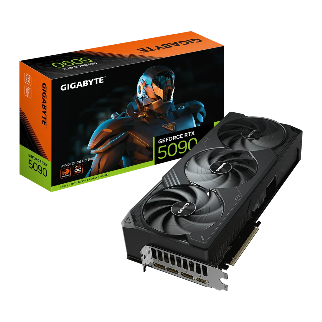 Gigabyte Tarjeta Gráfica GeForce RTX 5090 Windforce OC 32 GB GDDR7 noir - détail 3