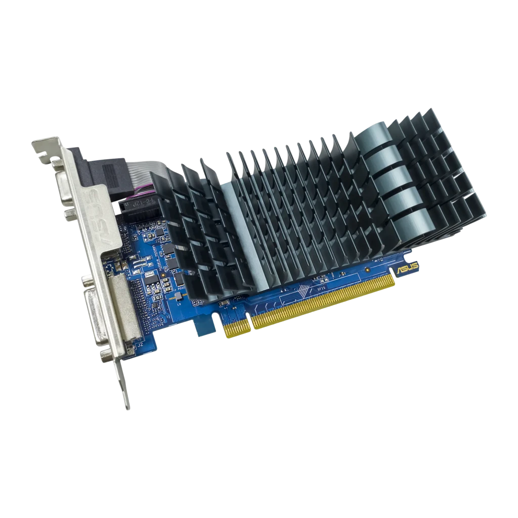 ASUS Tarjeta Gráfica GeForce GT 710 EVO 2 GB GDDR5 negro - salidas de vídeo = 1x DVI-D, 1x HDMI 1.4b, 1x VGA (D-Sub) |