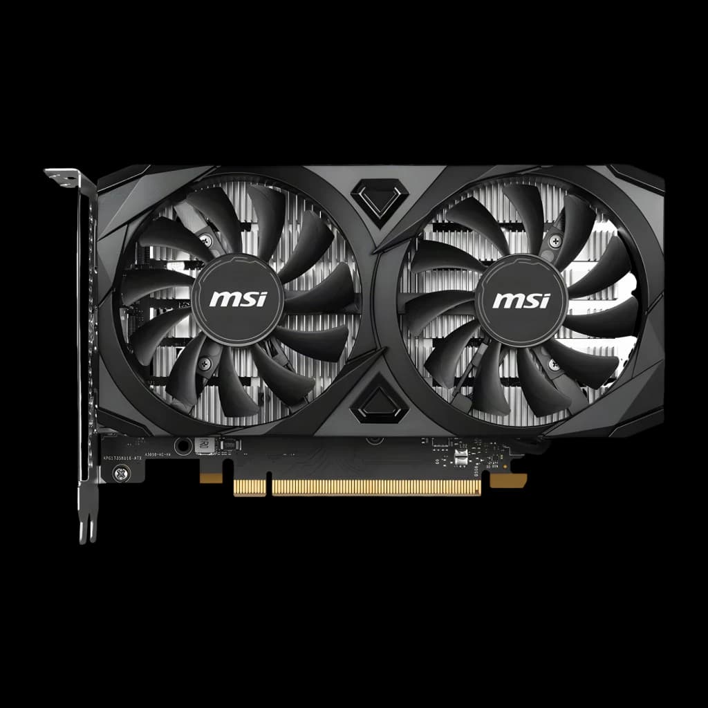 MSI Tarjeta gráfica GeForce RTX 3050 Ventus 2X E OC 6 GB GDDR6 negro - capacidad de memoria = 6 GB GDDR6 | esta generación de