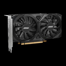 MSI Tarjeta gráfica GeForce RTX 3050 Ventus 2X E OC 6 GB GDDR6 negro - consumo energético (TDP) = 70 W, fuente mínima 300 W |
