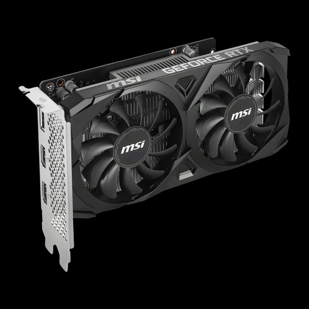 MSI Tarjeta gráfica GeForce RTX 3050 Ventus 2X E OC 6 GB GDDR6 negro - interfaz = PCI Express x8 4.0 | necesitas una placa