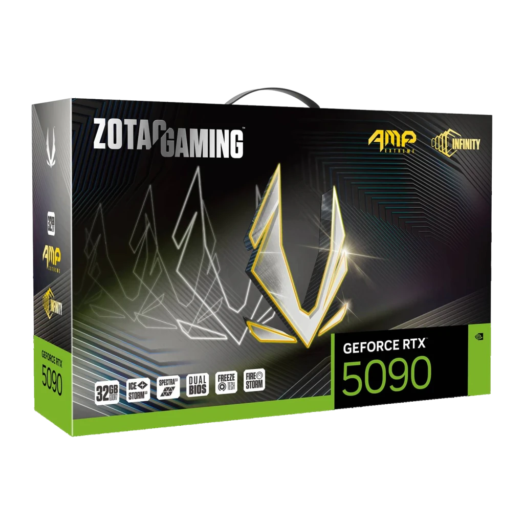 ZOTAC Tarjeta Gráfica Gaming GeForce RTX 5090 AMP Extreme Infinity 32 GB GDDR7 noir - vue principale - Ítem1