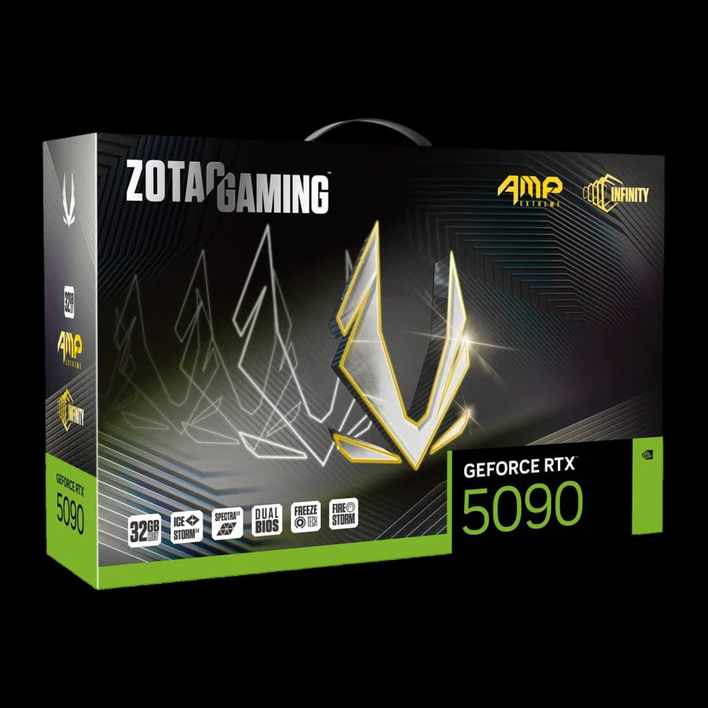 ZOTAC Tarjeta Gráfica Gaming GeForce RTX 5090 AMP Extreme Infinity 32 GB GDDR7 noir - détail