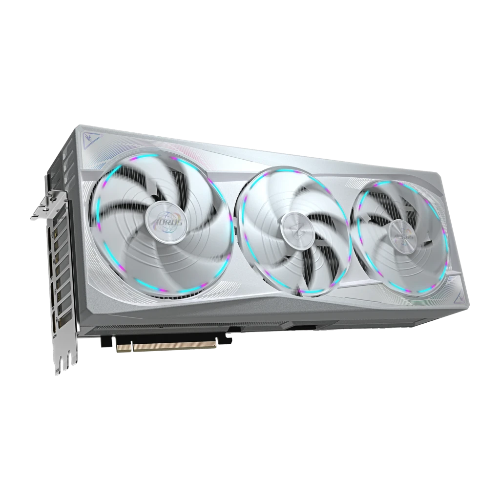 Gigabyte Tarjeta Gráfica Aorus GeForce RTX 5090 Master Ice 32 GB GDDR7 blanco - memoria = 32 GB GDDR7 a 512 bit, 28 Gbit/s |