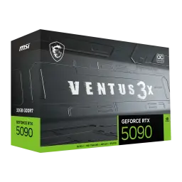 MSI Tarjeta gráfica GeForce RTX 5090 Ventus 3X OC 32 GB GDDR7 negro - procesador gráfico = NVIDIA GeForce RTX 5090 con 21.760