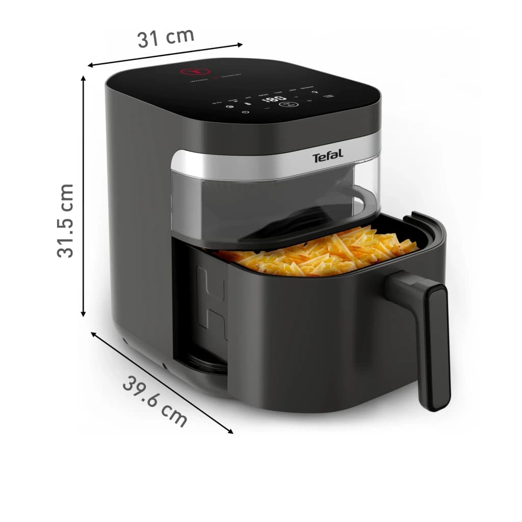 Tefal Freidora de aire Easy Fry Infrared EY832HE0 7 L gris oscuro - dimensiones = 279 × 421 × 313 mm / 5,32 kg | 42 cm de