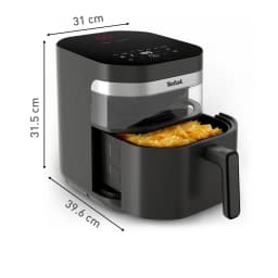 Tefal Freidora de aire Easy Fry Infrared EY832HE0 7 L gris oscuro - dimensiones = 279 × 421 × 313 mm / 5,32 kg | 42 cm de