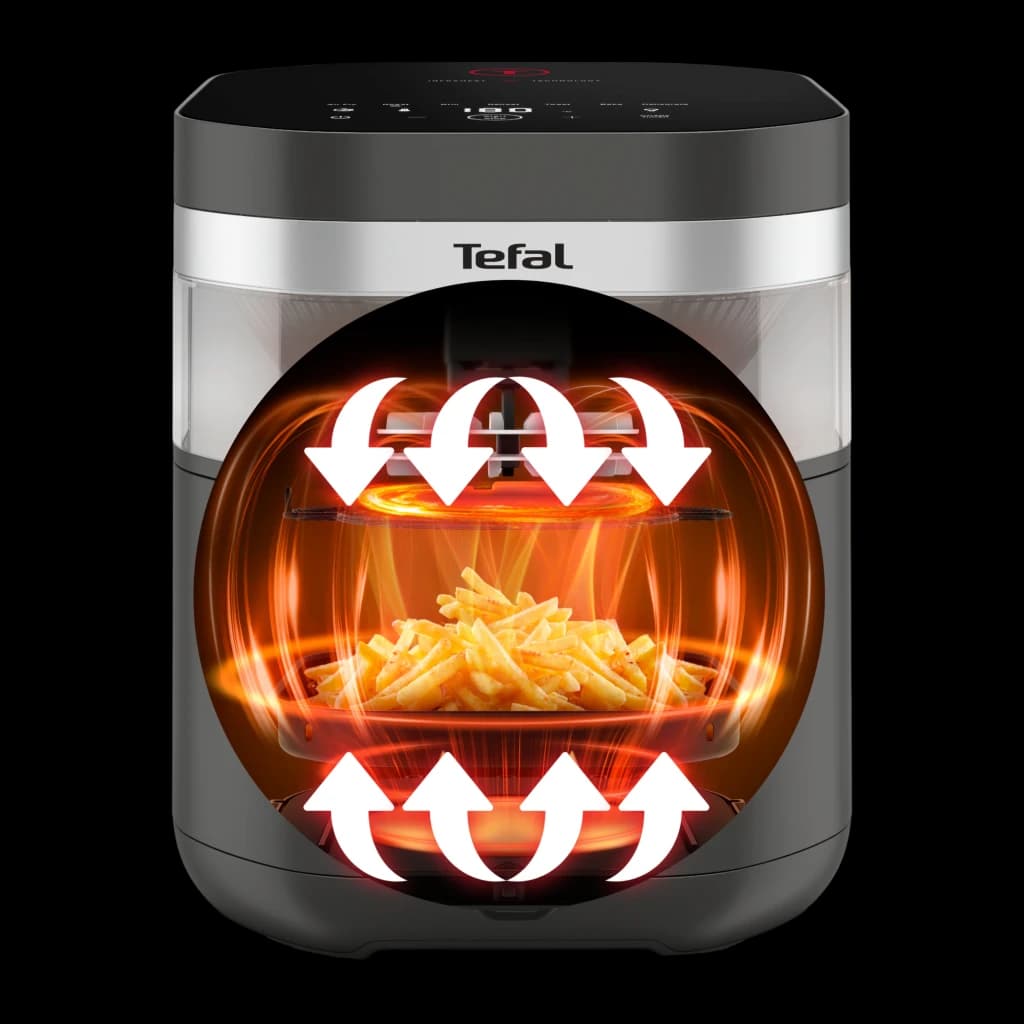 Tefal Freidora de aire Easy Fry Infrared EY832HE0 7 L gris oscuro - potencia = 2020 W | a más potencia, menos tiempo de