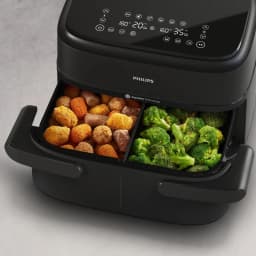Philips Freidora de aire 1000 Series NA150/00 Doble 7 L 2450 W Negro - potencia = 2450 W | por encima de lo habitual en