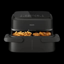 Philips Freidora de aire 1000 Series NA150/00 Doble 7 L 2450 W Negro - tipo de construcción = Doble (dos cestas separables o