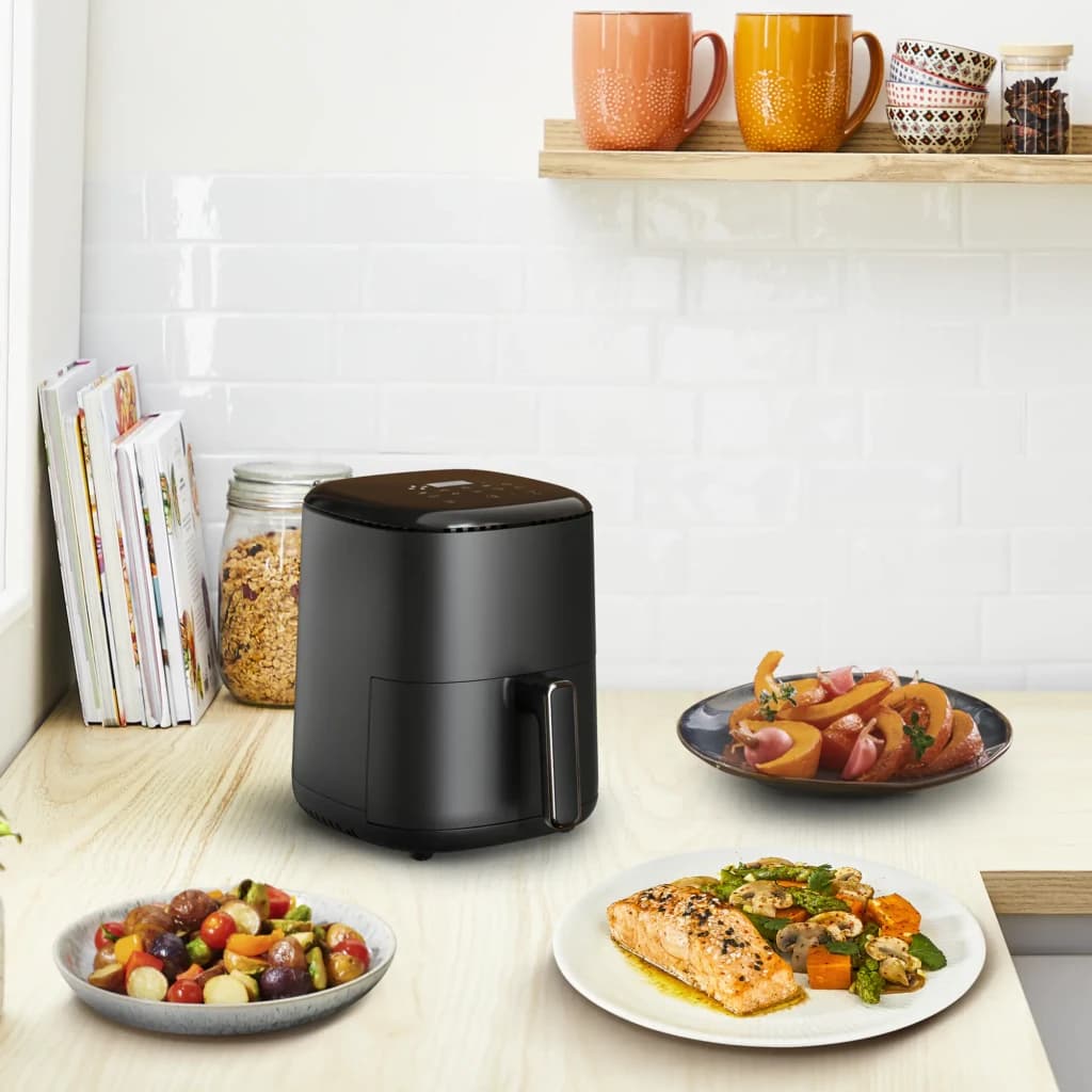 Tefal Freidora de aire Easy Fry EY1458 3 L 1300 W Negro - cestillo apto para lavavajillas, recubrimiento antiadherente PTFE |