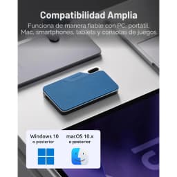 Intenso SSD portátil TX100 2 TB USB 3.2 Gen 1 azul, cinzento - detalhe 5