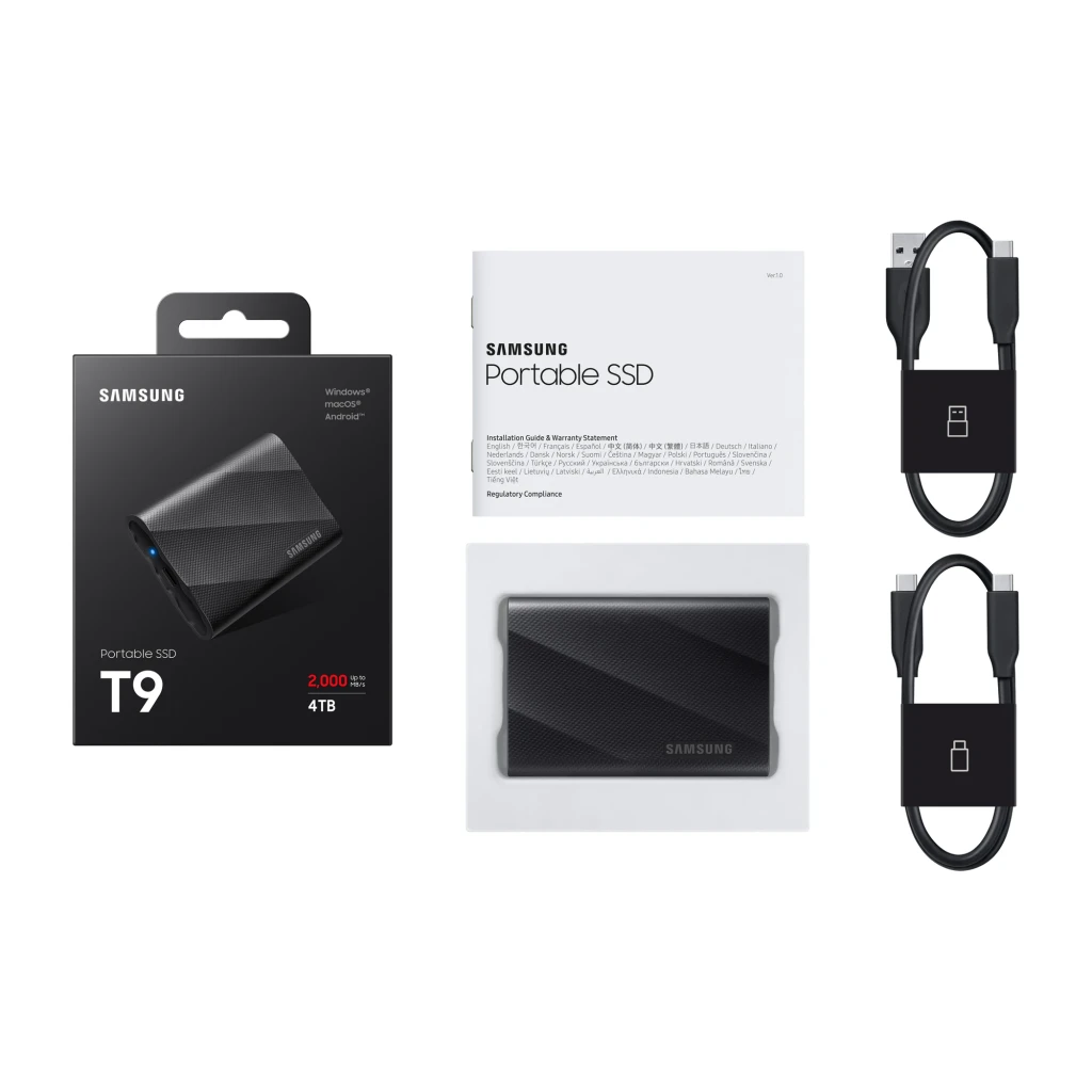 Samsung SSD Portátil T9 4 TB noir - vue principale - Ítem6