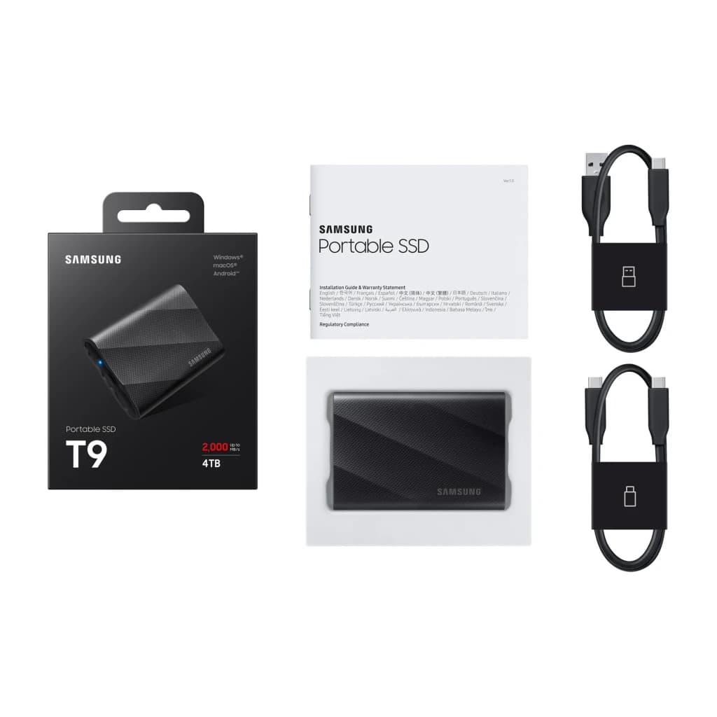 Samsung SSD Portátil T9 4 TB noir - détail 6