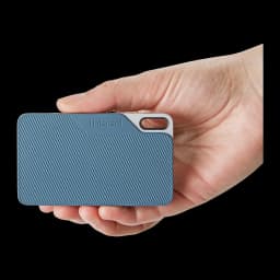 Intenso SSD Externo TX100 500 GB USB-C azul, cinzento - detalhe 3