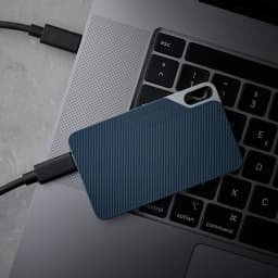 Intenso SSD Externo Portátil TX100 250 GB USB-C azul cinzento - detalhe 2