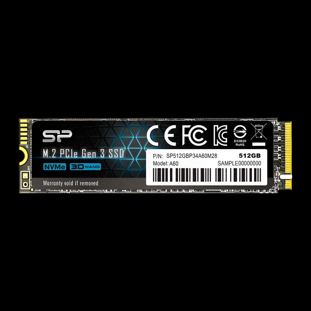 Silicon Power SSD A60 512 GB M.2 PCIe Gen3 - vista principal