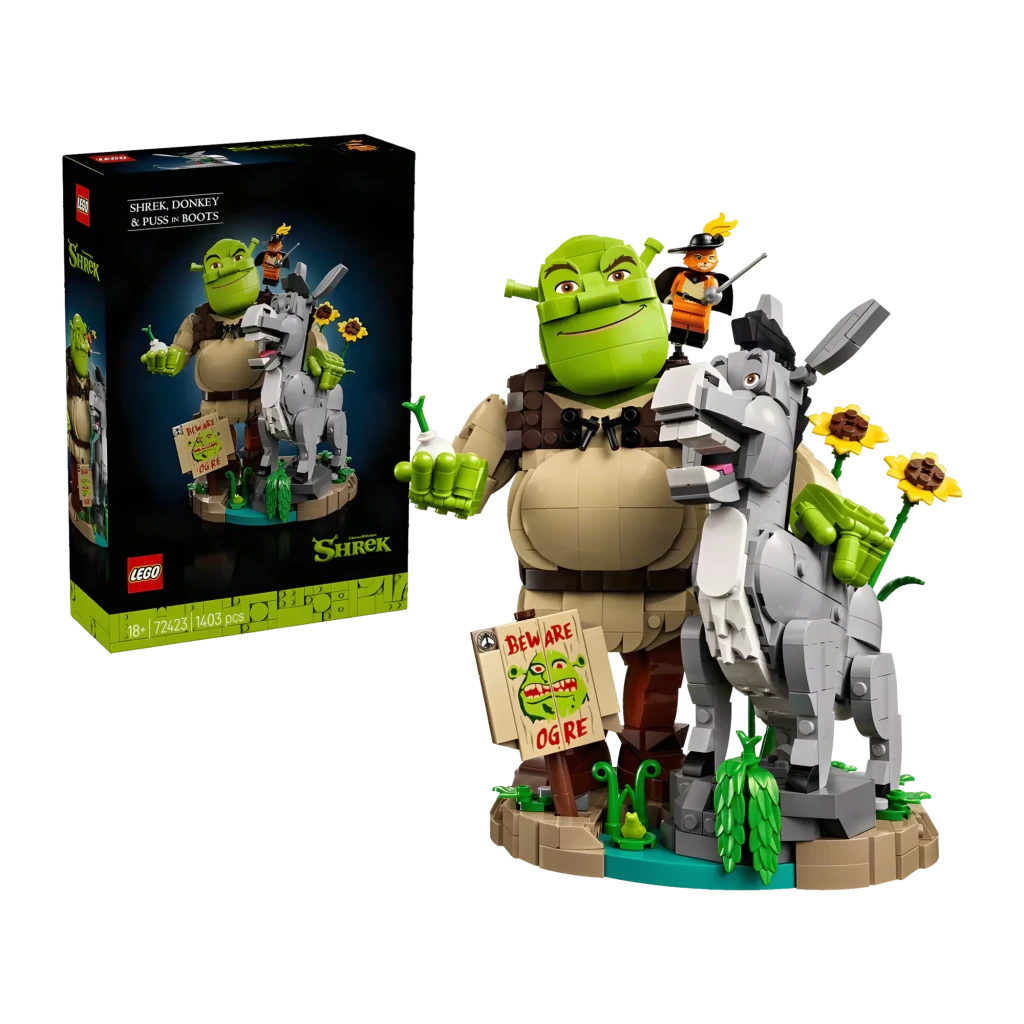 LEGO Set de Construcción Icons 72423 Shrek, Burro y El Gato con Botas - vista principal - Ítem1