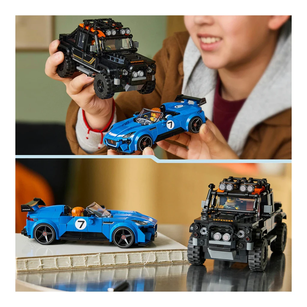 LEGO Speed Champions 77264 Jaguar F-TYPE Project 7 & Land Rover Defender Classic - vista principal - Ítem4