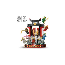 LEGO Juego de construcción Ninjago 71866 15º Aniversario: Personajes Ninja para Exponer - 447 piezas que montan un monasterio