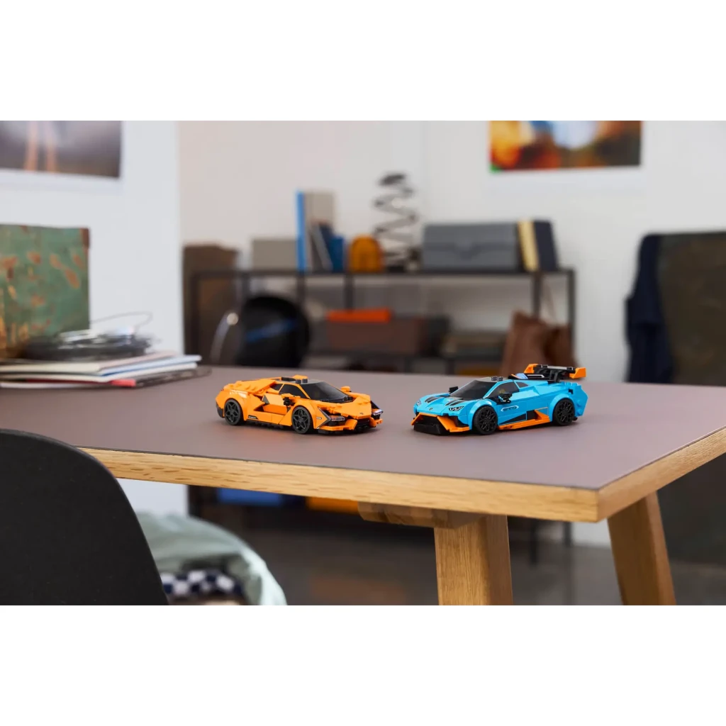 LEGO Set de construcción Speed Champions 77238 Lamborghini Revuelto y Huracán STO naranja y negro - vista principal - Ítem4