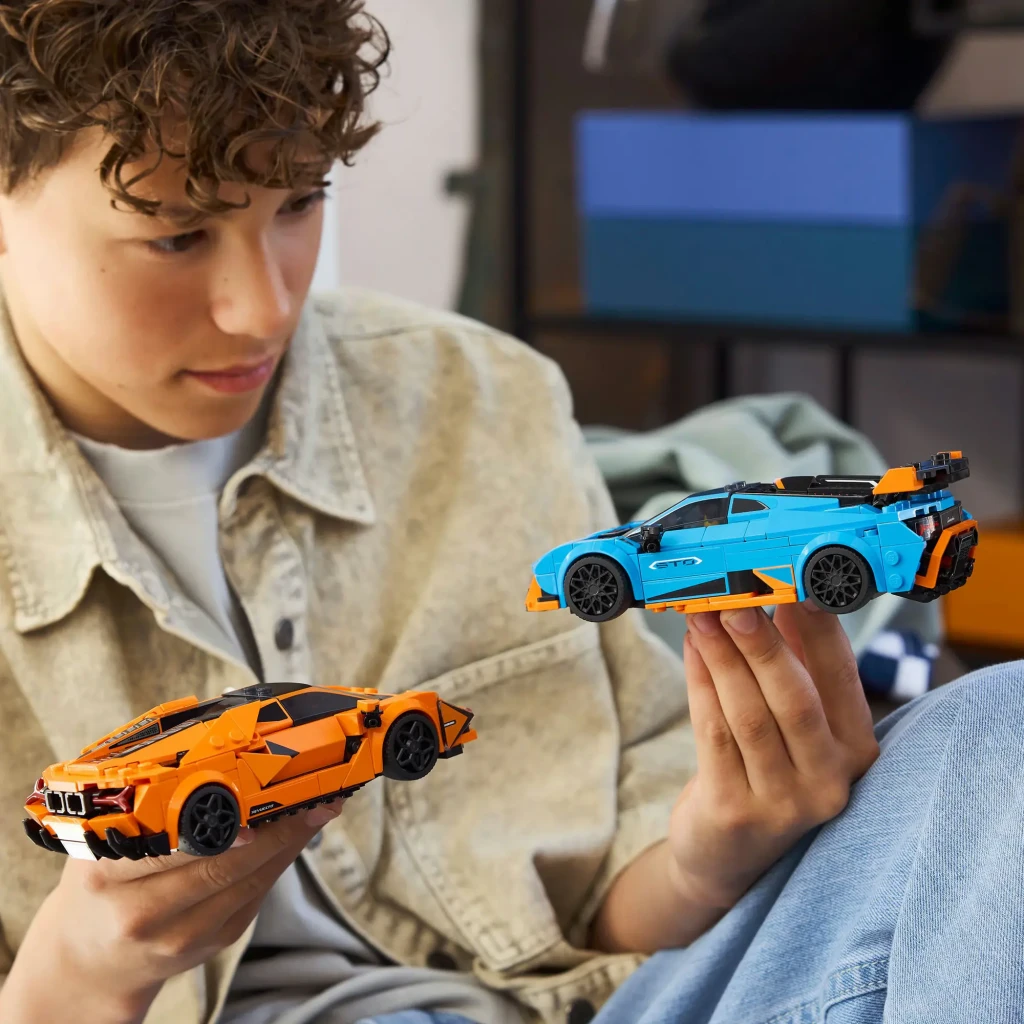 LEGO Set de construcción Speed Champions 77238 Lamborghini Revuelto y Huracán STO naranja y negro - vista principal - Ítem2