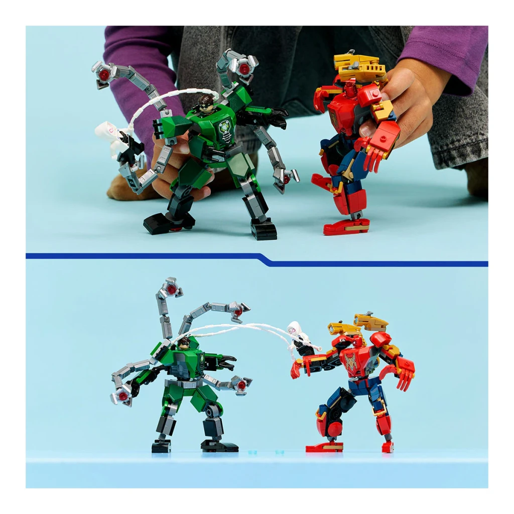 LEGO Set de construcción Marvel 76338 Mech Duel: Spider-Man vs. Doc Ock - vista principal - Ítem4