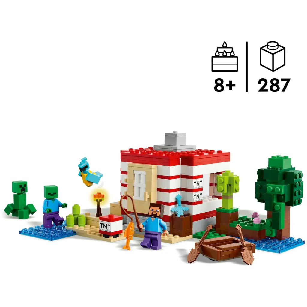 LEGO Minecraft 21275 La Casa TNT de la Jungla marron - vista principal - Ítem3