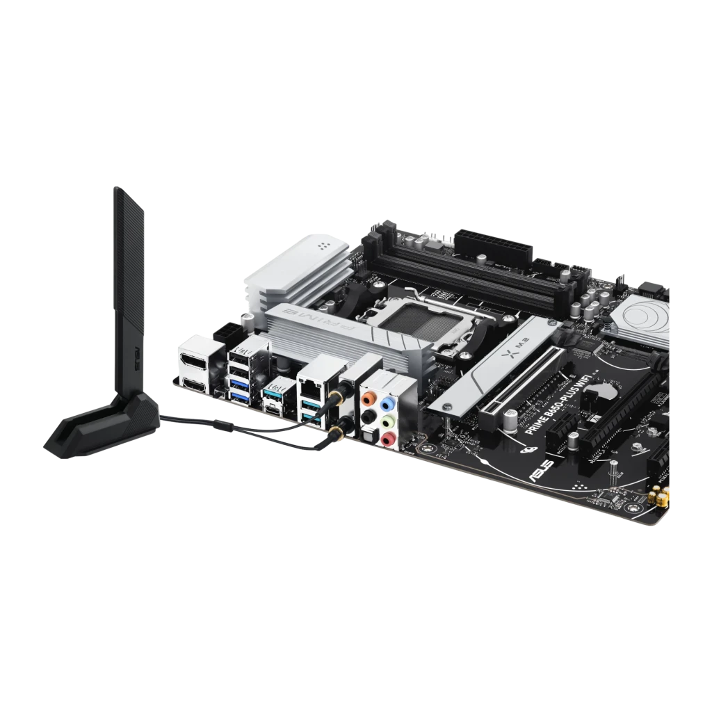 ASUS Placa base Prime B650-Plus WiFi preto y prateado - detalhe 6