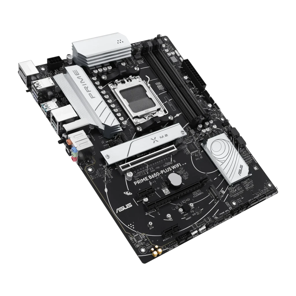 ASUS Placa base Prime B650-Plus WiFi preto y prateado - detalhe 4
