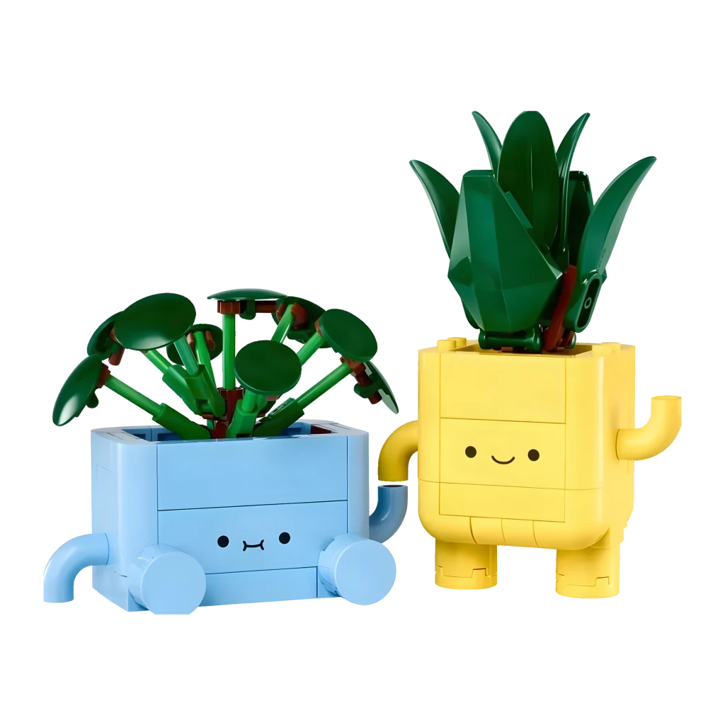 LEGO Botanicals Plantas Alegres 10349 - 217 piezas para construir dos plantas