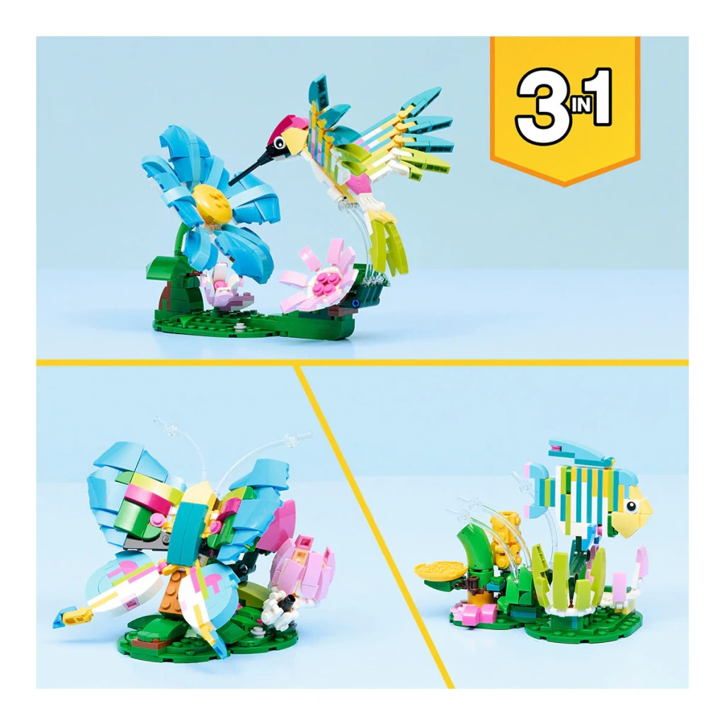 LEGO Set de construcción Creator 3 en 1 Wild Animals Colibrí de Colores 31384 - vista principal - Ítem2
