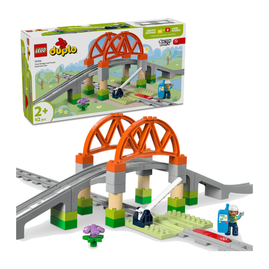 LEGO DUPLO 10426 Puente Ferroviario y Raíles - Set de Expansión multicolor - vista principal - Ítem1