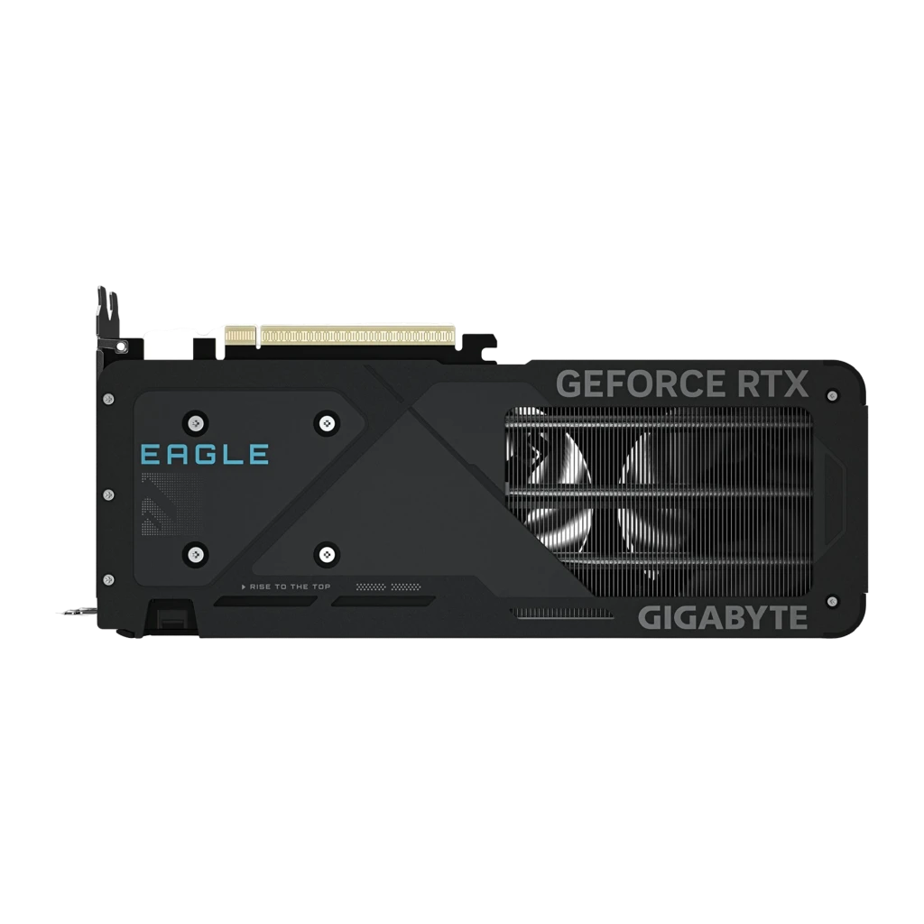GIGABYTE RTX 5060 Eagle MAX OC 8GB GDDR7 noir, kit avec boîte: carte graphique à côté de la boîte orange et verte - Ítem2