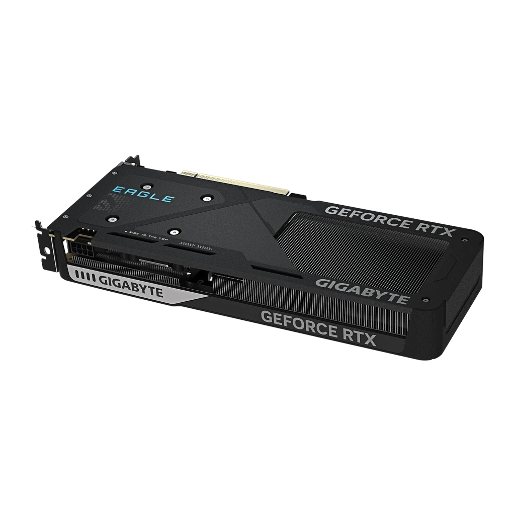 GIGABYTE RTX 5060 Eagle MAX OC 8GB GDDR7 noir, kit avec boîte: carte graphique à côté de la boîte orange et verte - Ítem4