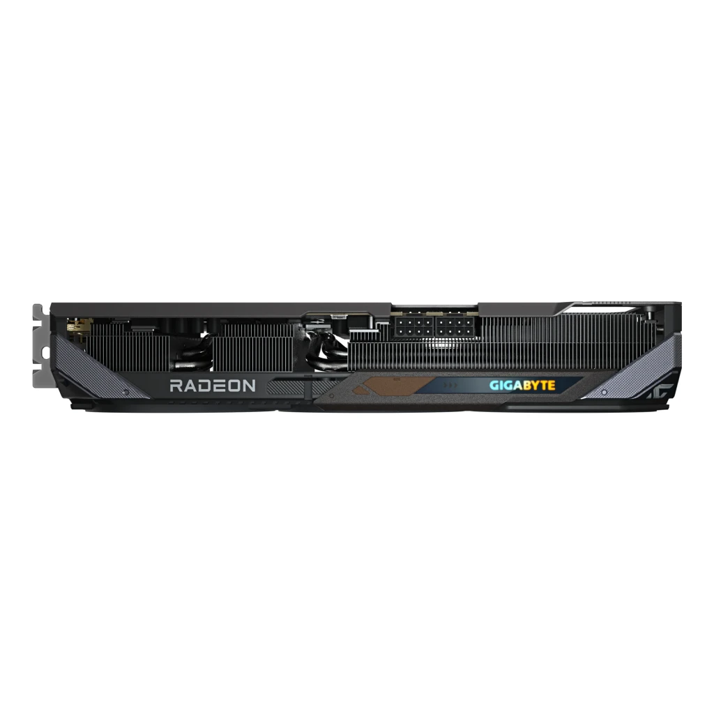 Gigabyte Radeon RX 9070 Gaming OC 16GB noir, kit avec boîte: carte graphique à côté de la boîte AMD Radeon RX 9070 orange - Ítem8