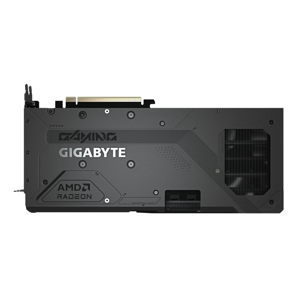Gigabyte Radeon RX 9070 Gaming OC 16GB noir, kit avec boîte: carte graphique à côté de la boîte AMD Radeon RX 9070 orange - Ítem5