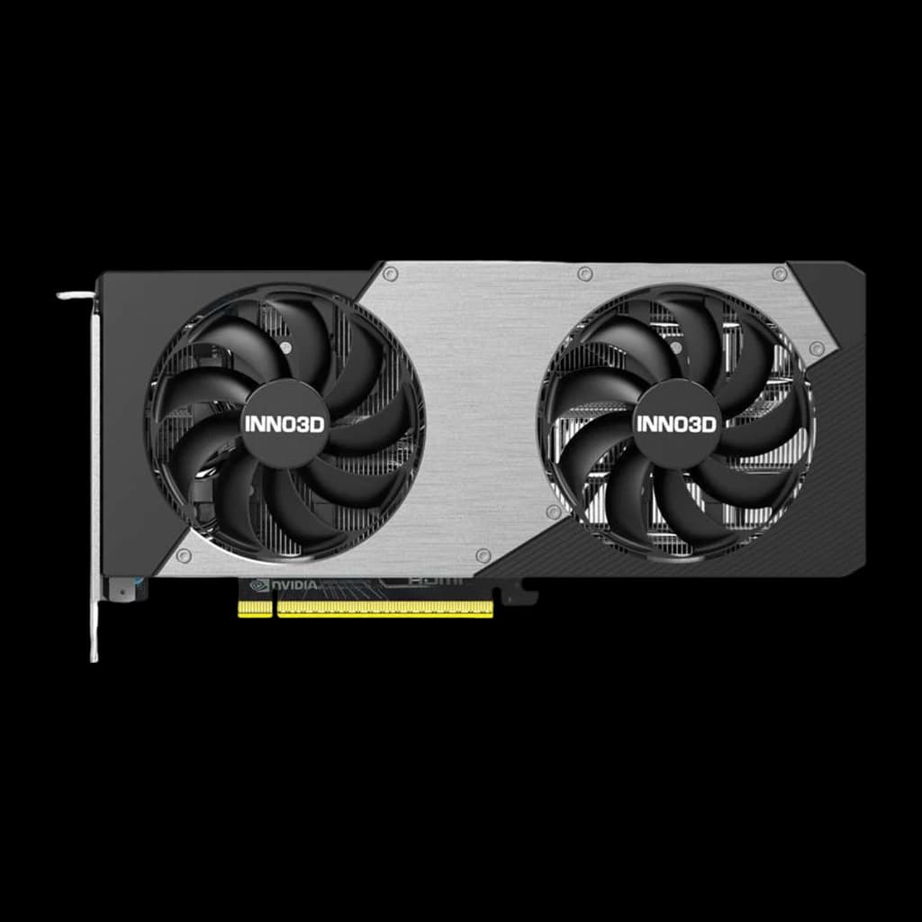 Inno3D GeForce RTX 5060 Ti TWIN X2 OC 8GB, graphics card DLSS 4, 3x DisplayPort, 1x HDMI 2.1 noir gris - vue principale