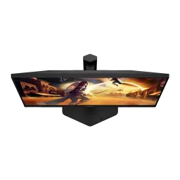 AOC Monitor Gaming 24G4HA 24 preto vermelho, vista superior: painel curvo com suporte central