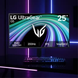 Monitor Gaming LG UltraGear 25 pulgadas 25G523B IPS FHD 200Hz HDR10 - presentación