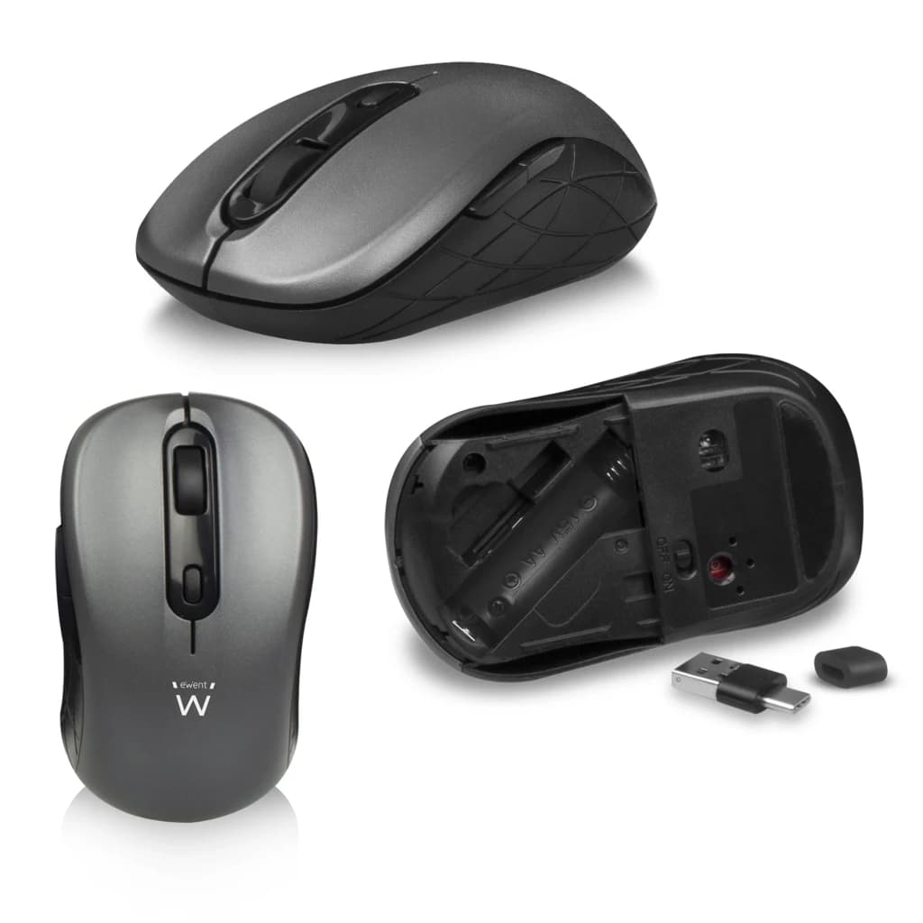 Ewent Kit teclado y ratón inalámbrico EW3272 QWERTY Español Negro - détail