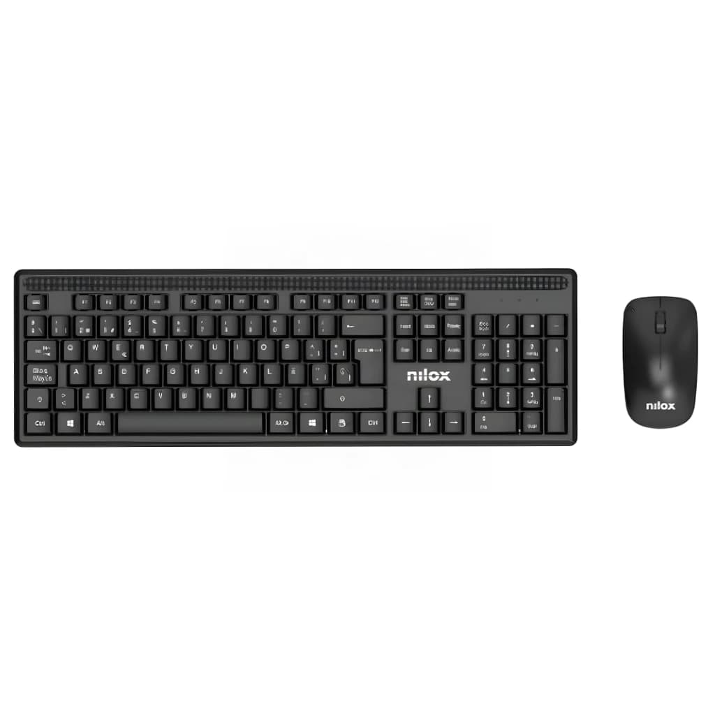 Nilox Kit teclado y ratón inalámbrico NXKMWE011 Negro - vista principal