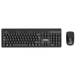 Nilox Kit teclado y ratón inalámbrico NXKMWE011 Negro - vista principal