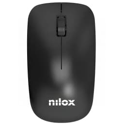 Nilox Kit teclado y ratón inalámbrico NXKMWE011 Negro - ratón óptico de 1600 DPI con 3 botones y rueda de desplazamiento